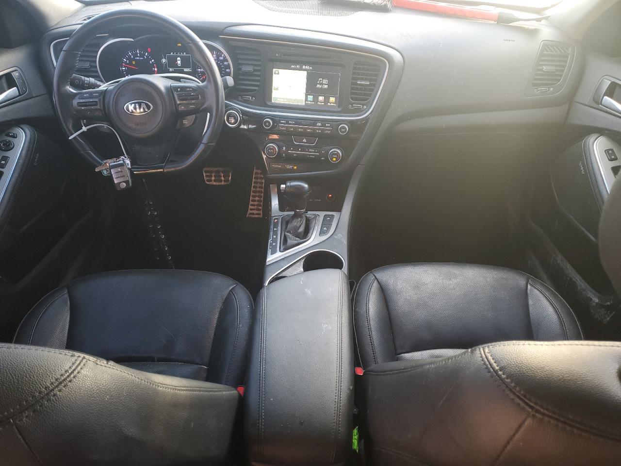 2015 KIA Optima VIN 5XXGR4A63FG458444 Copart auction photo, front end / side damage thumbnail 8