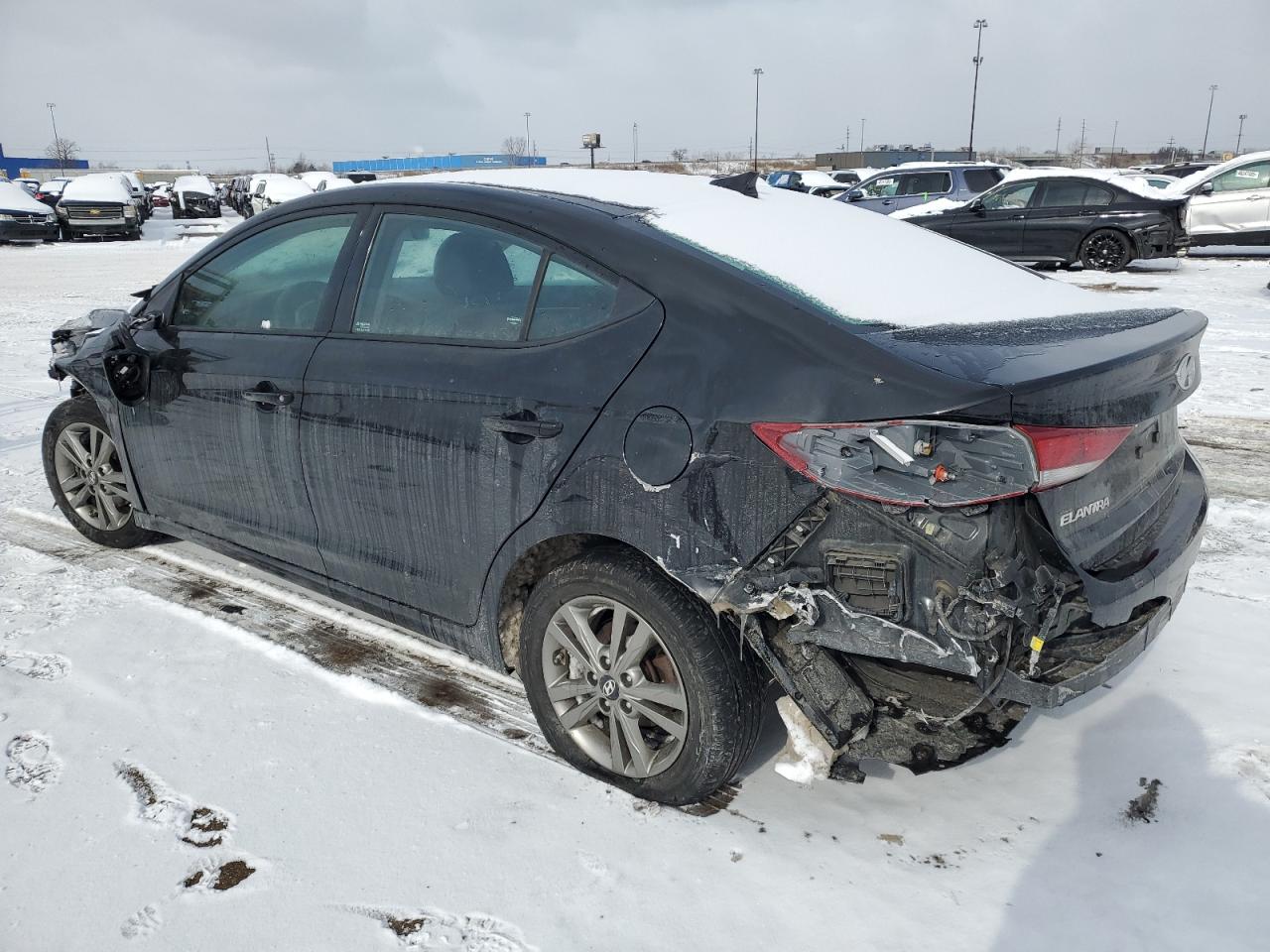 2018 Hyundai Elantra VIN 5NPD84LF3JH286867 Copart auction photo, front end / rear end damage thumbnail 2