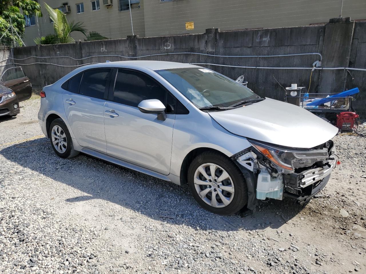 2021 Toyota Corolla VIN JTDEPMAE0MJ184584 Copart auction photo, front end / rear end damage thumbnail 4