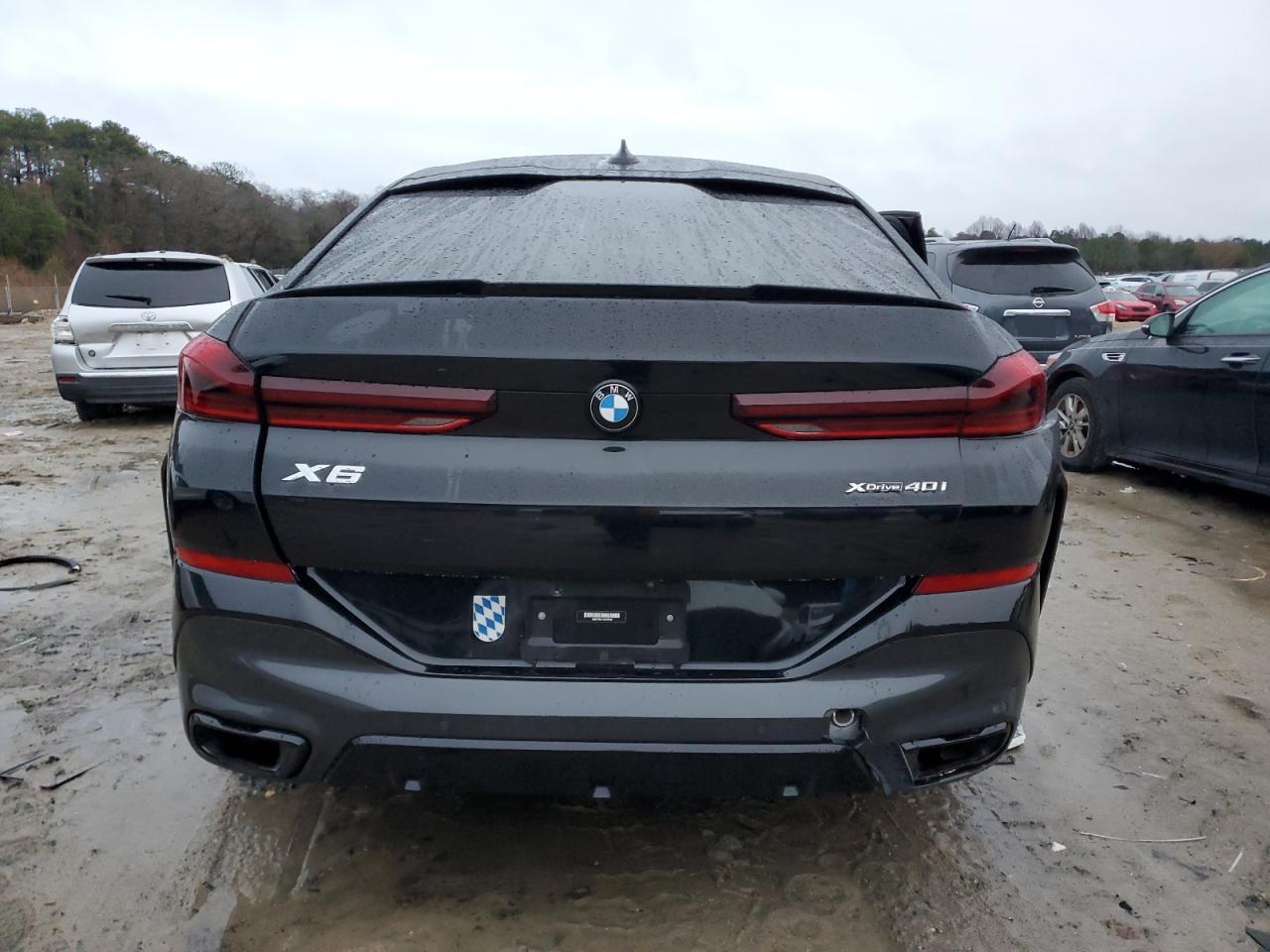 2022 BMW X6 VIN 5UXCY6C01N9L53286 Copart auction photo, all over damage thumbnail 6
