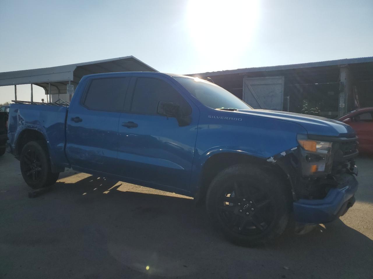 2022 Chevrolet Silverado VIN 1GCPABEK2NZ638271 Copart auction photo, all over damage thumbnail 4