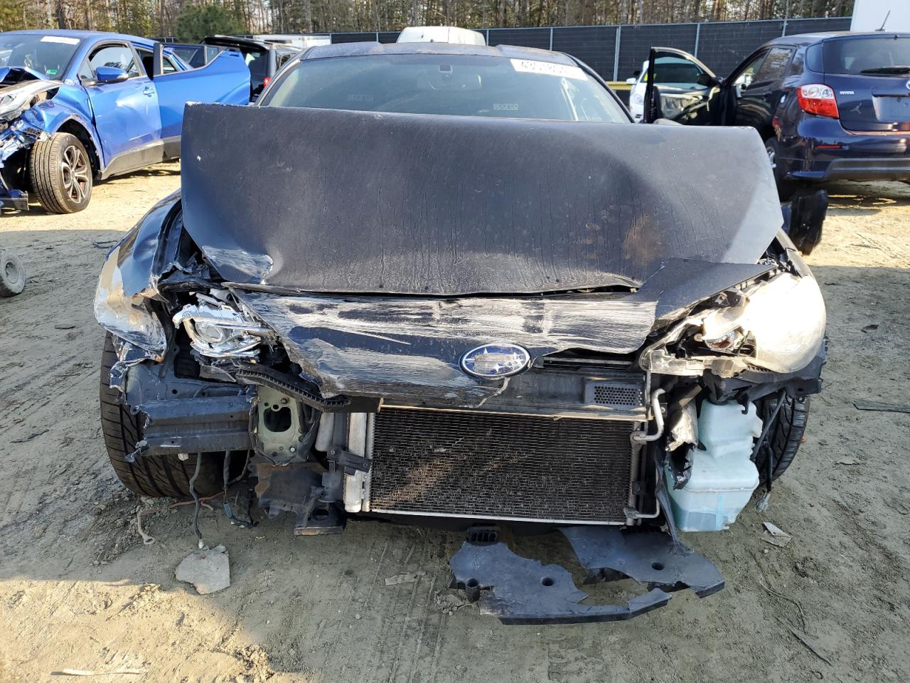 2015 Subaru BRZ VIN JF1ZCAC15F9601892 Copart auction photo, front end / undercarriage damage thumbnail 5