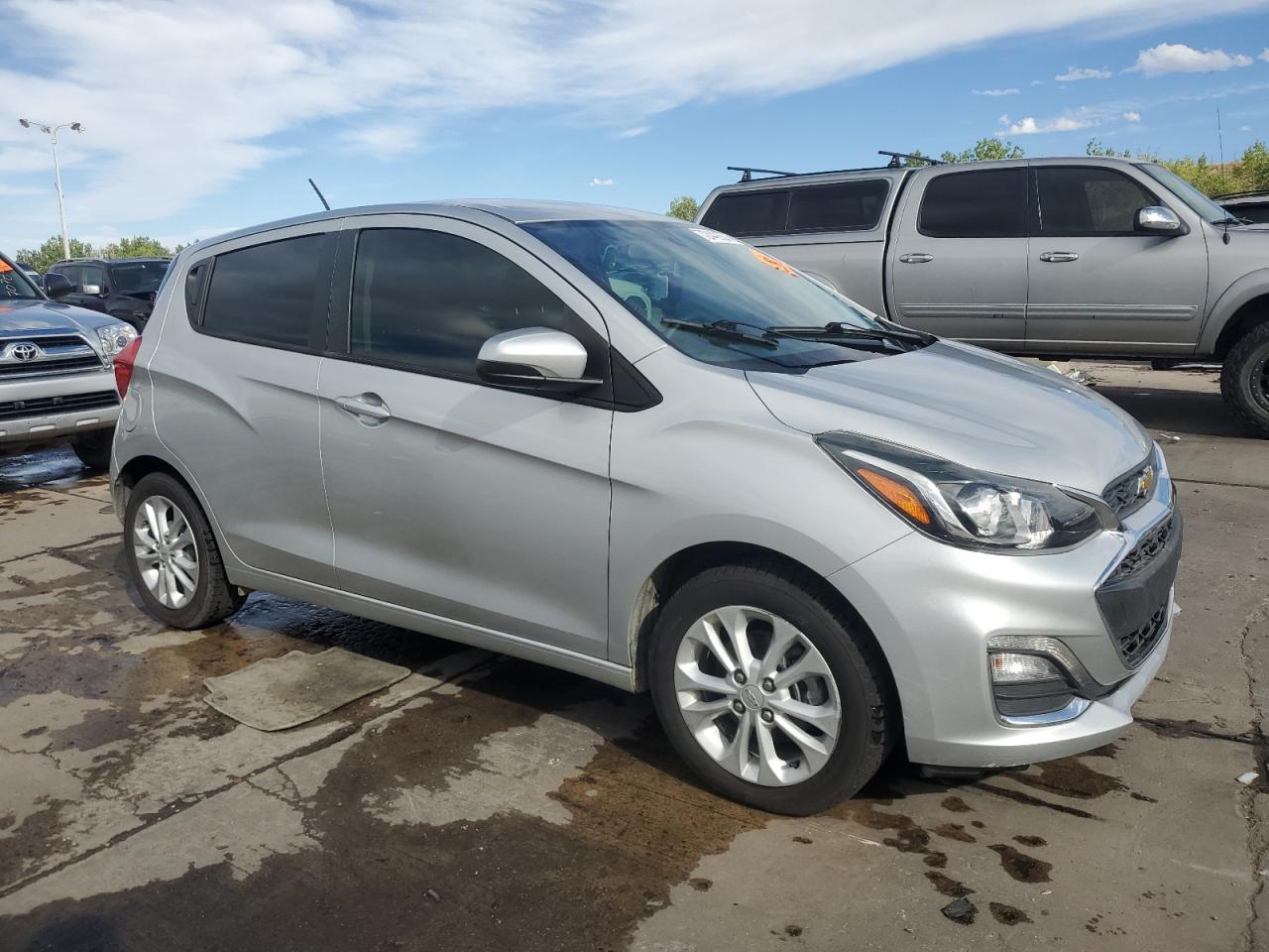 2020 Chevrolet Spark VIN KL8CD6SA1LC447975 Copart auction photo, front end / hail damage thumbnail 4