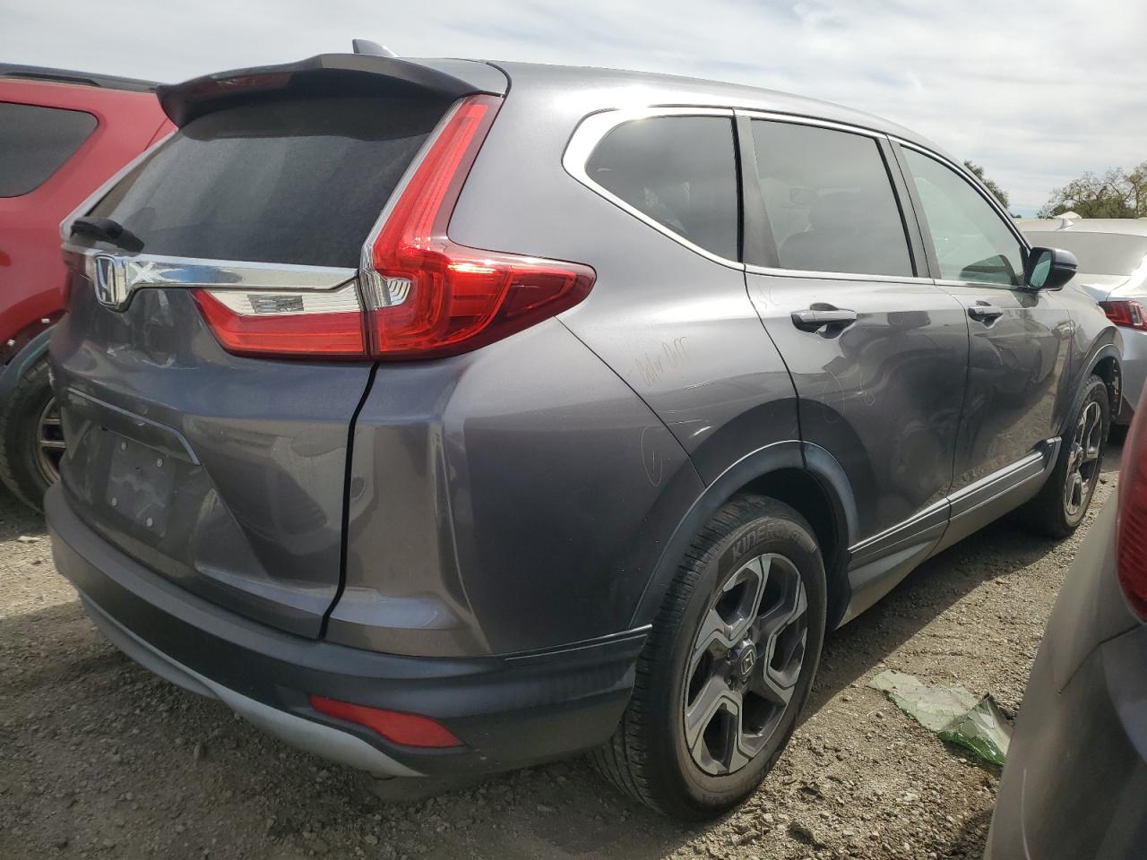 2017 Honda CR-V VIN 7FARW1H53HE011880 Copart auction photo, mechanical / front end damage thumbnail 3