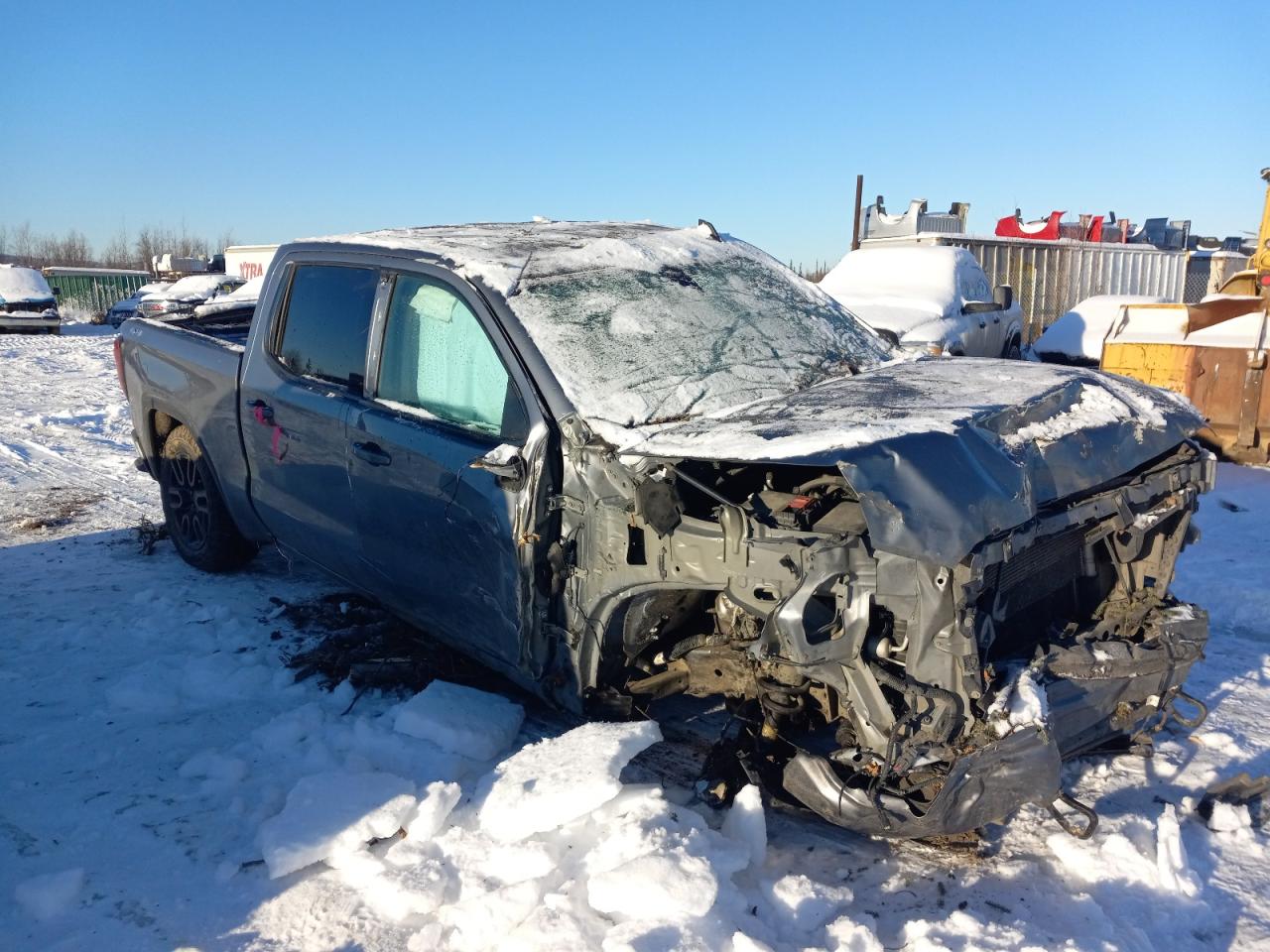 2020 GMC Sierra VIN 3GTU9CED3LG297222 Copart auction photo, all over damage thumbnail 4
