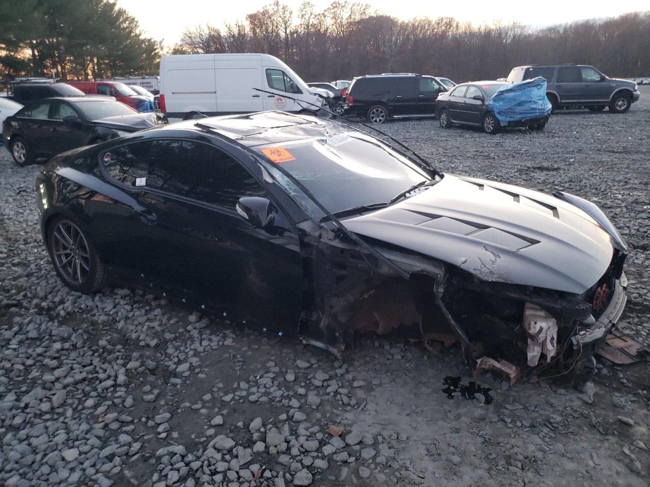 2015 Hyundai Genesis VIN KMHHU6KJXFU126914 Copart auction photo, front end / top/roof damage thumbnail 4