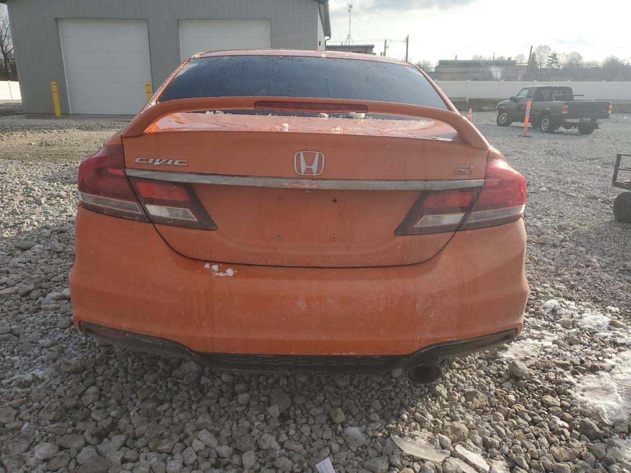 2015 Honda Civic VIN 2HGFB6E52FH700443 Copart auction photo, front end / side damage thumbnail 6