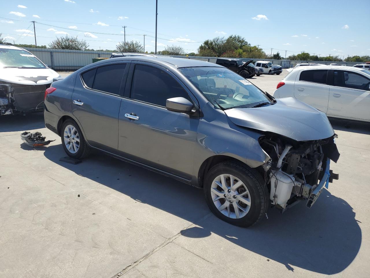2019 Nissan Versa VIN 3N1CN7AP6KL821938 Copart auction photo, front end damage thumbnail 4