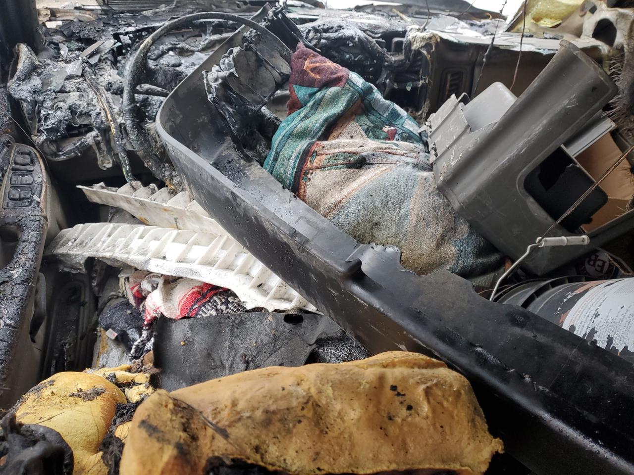2004 Chevrolet Silverado VIN 1GCJK33154F160866 Copart auction photo, burn damage thumbnail 8