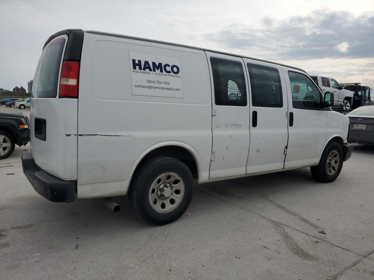 2014 Chevrolet Express VIN 1GCSGAFX0E1199406 Copart auction photo, normal wear damage thumbnail 3
