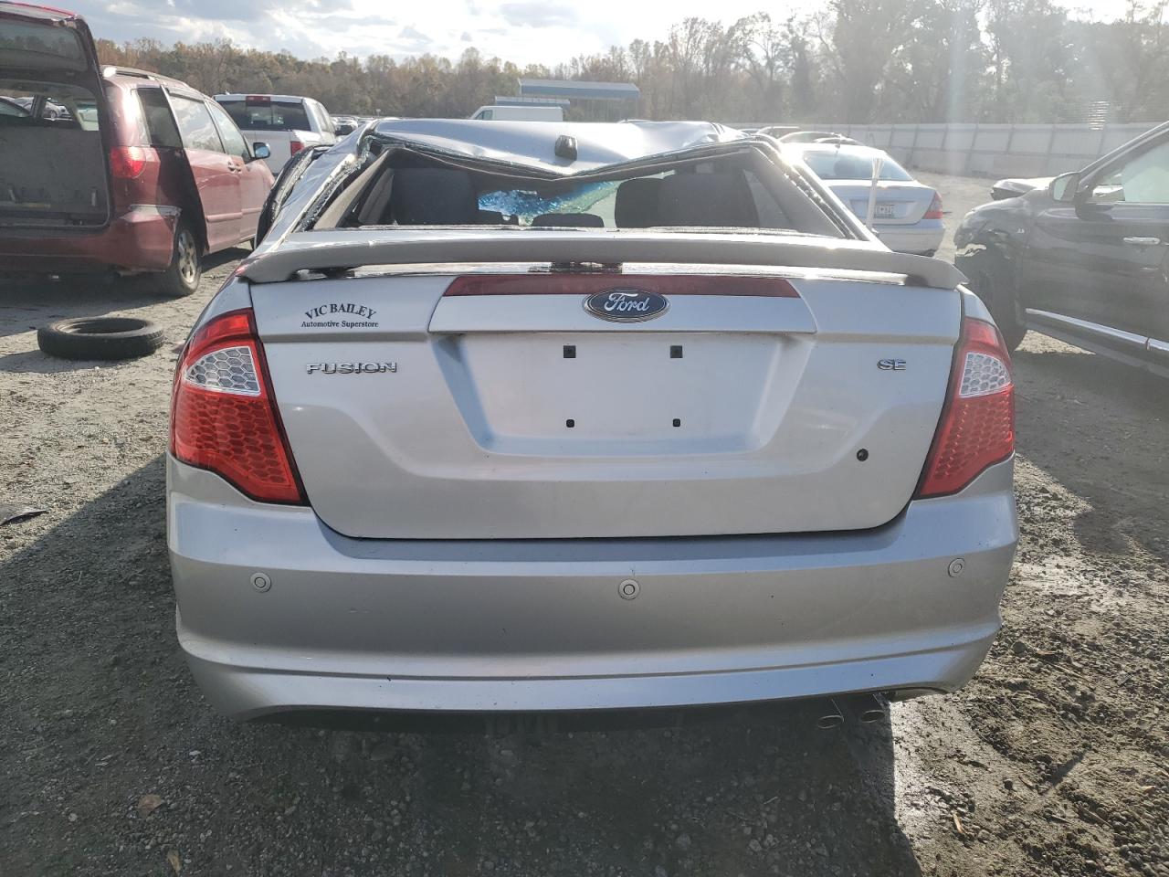 2012 Ford Fusion VIN 3FAHP0HA4CR194280 Copart auction photo, top/roof / all over damage thumbnail 6