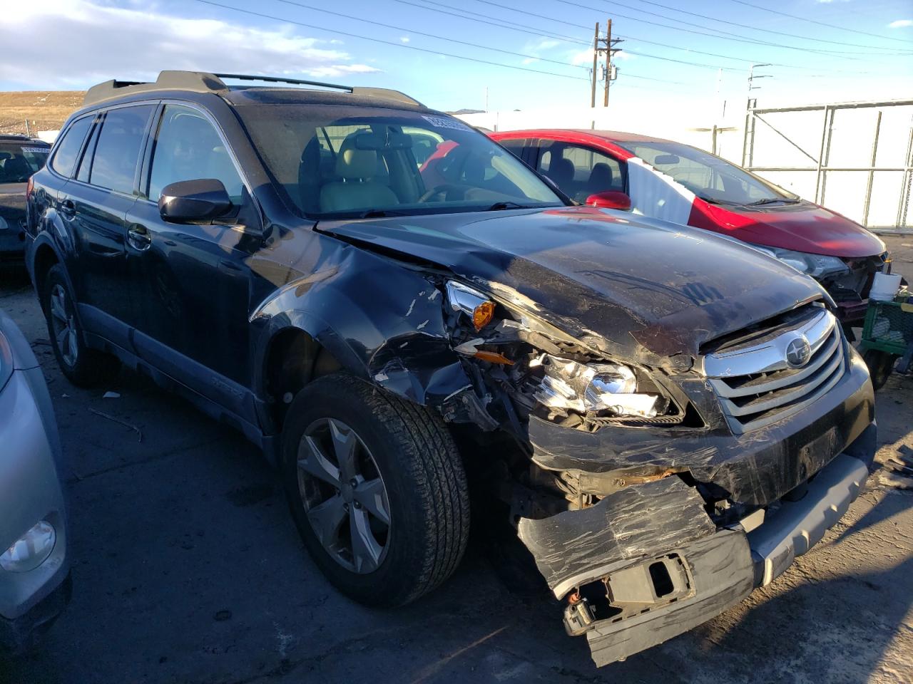 2010 Subaru Outback VIN 4S4BRBKC3A3327991 Copart auction photo, front end / rear end damage thumbnail 4