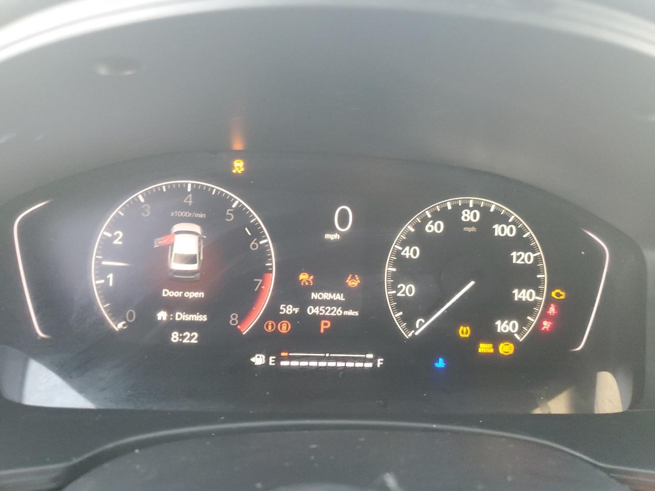 2022 Honda Civic VIN 2HGFE2F58NH600411 Copart auction photo, all over damage thumbnail 9
