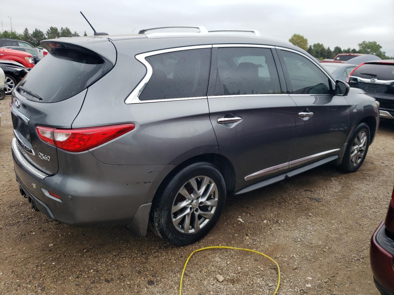 2015 Infiniti QX60 VIN 5N1AL0MM9FC503909 Copart auction photo, front end damage thumbnail 3