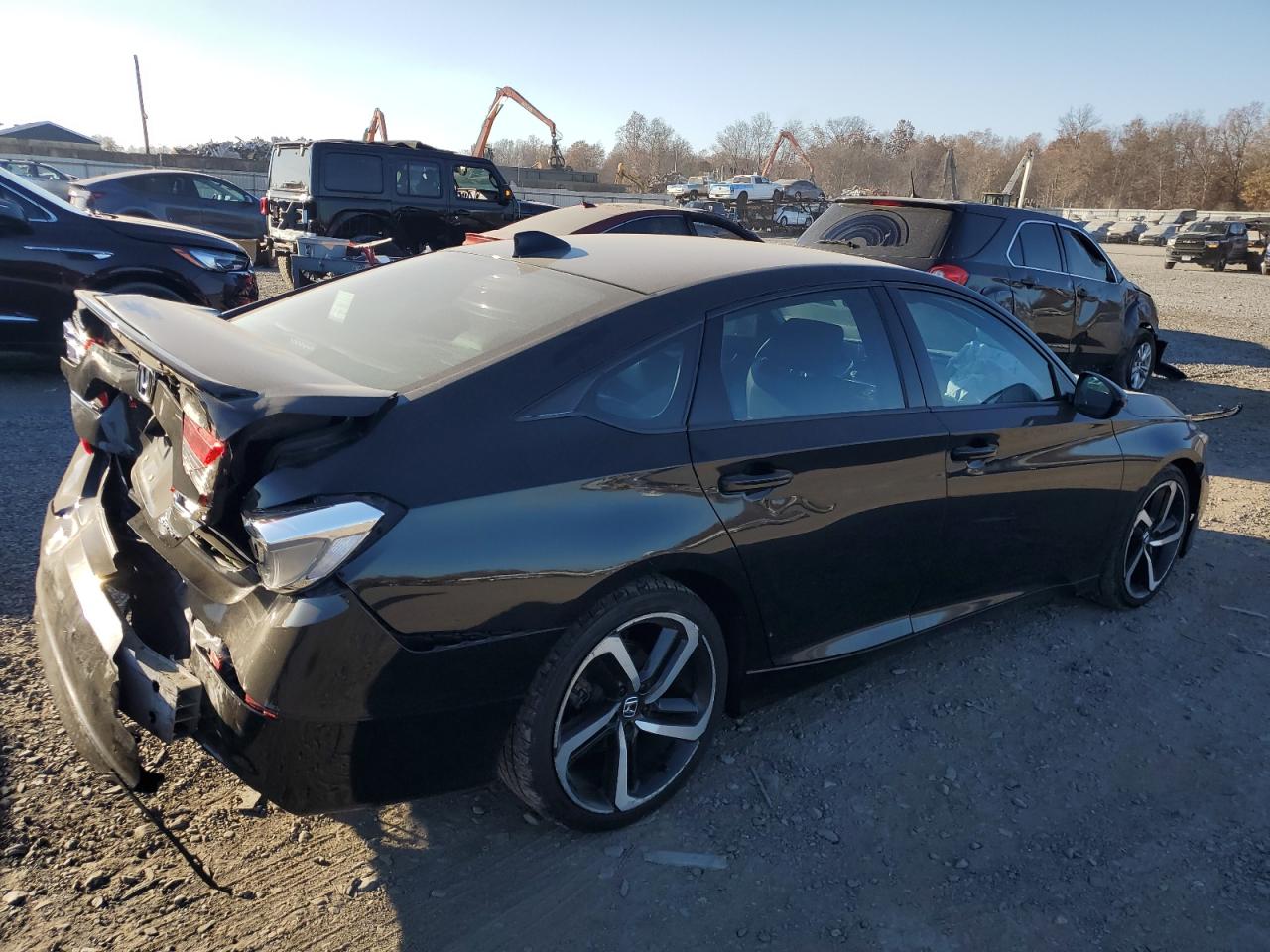 2019 Honda Accord VIN 1HGCV1F32KA158859 Copart auction photo, rear end / front end damage thumbnail 3