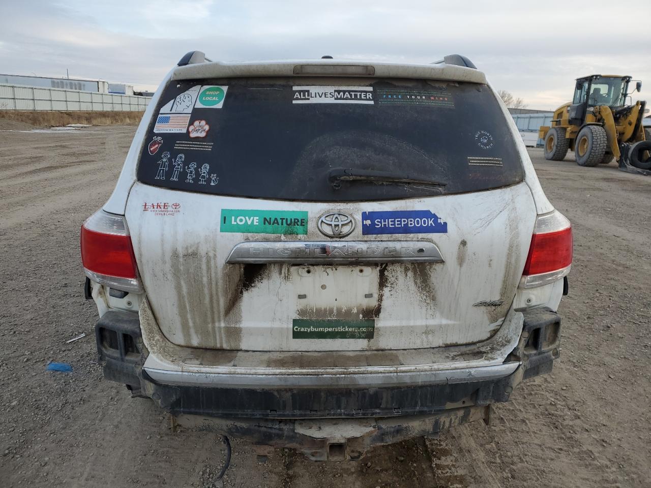 2013 Toyota Highlander VIN 5TDDK3EH3DS189399 Copart auction photo, all over / undercarriage damage thumbnail 6