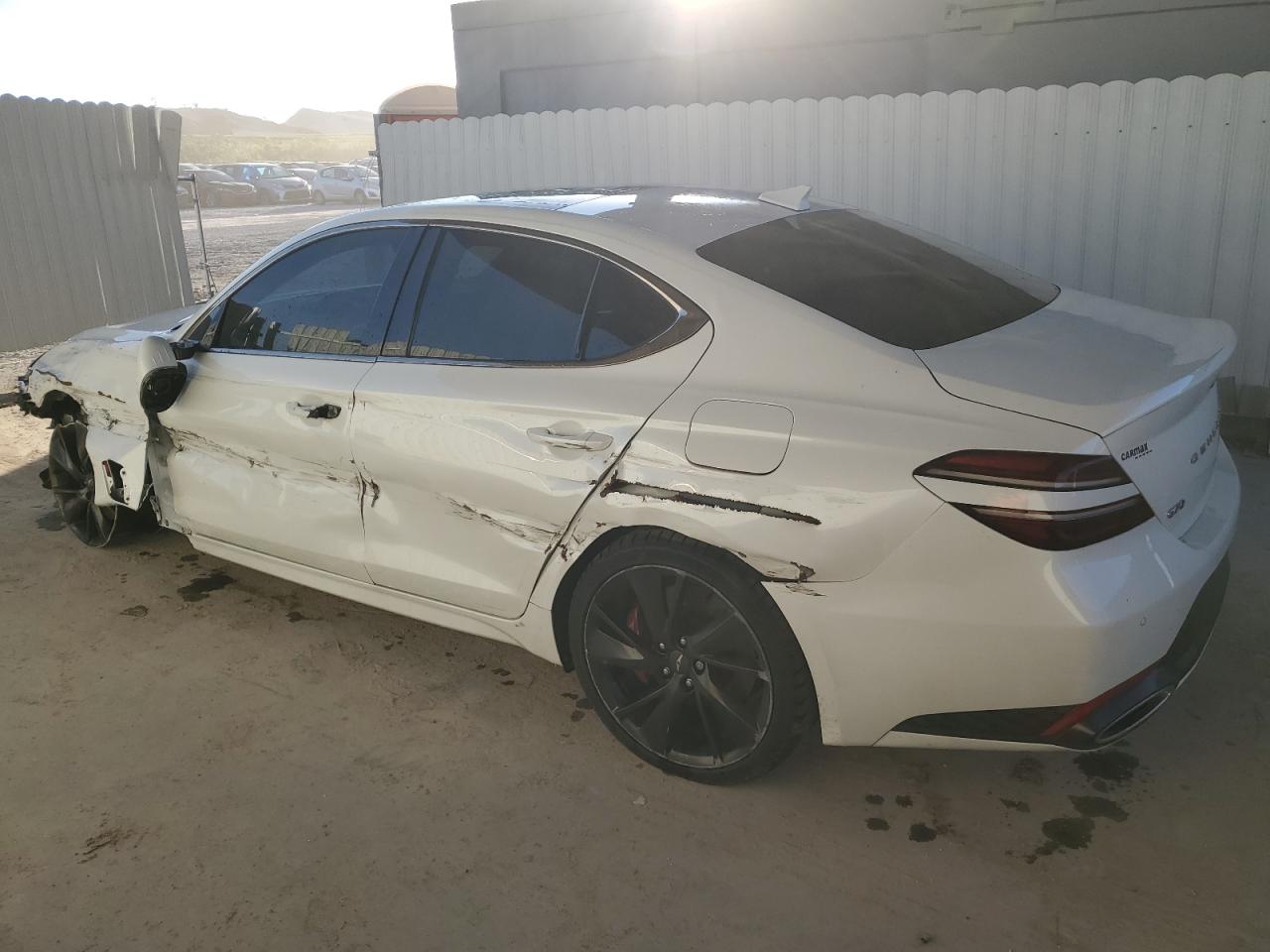 2022 Genesis G70 VIN KMTG54TE7NU101021 Copart auction photo, front end / side damage thumbnail 2