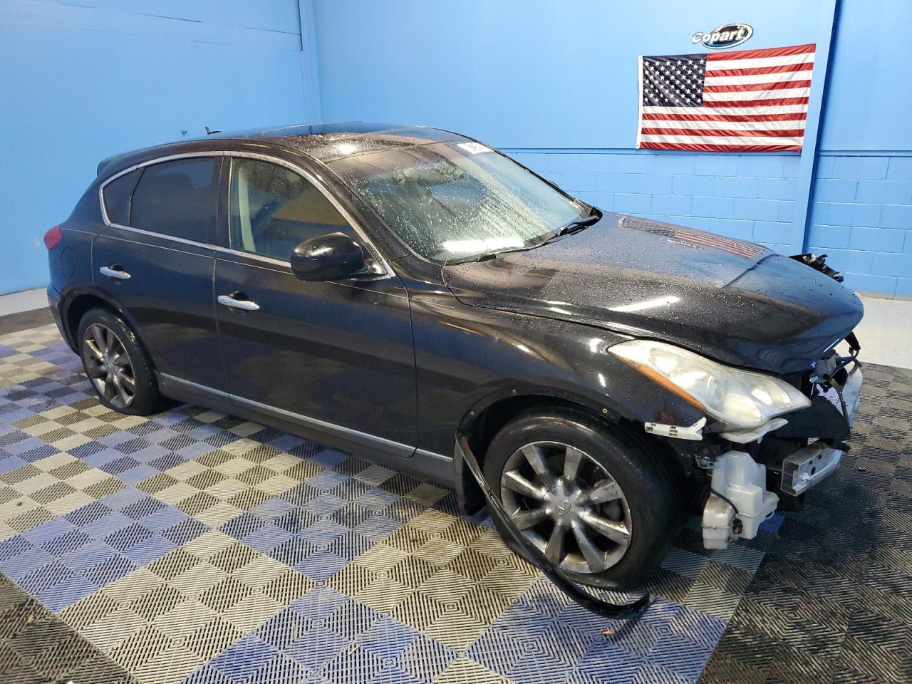 2012 Infiniti EX VIN JN1AJ0HP3CM400959 Copart auction photo, front end damage thumbnail 4