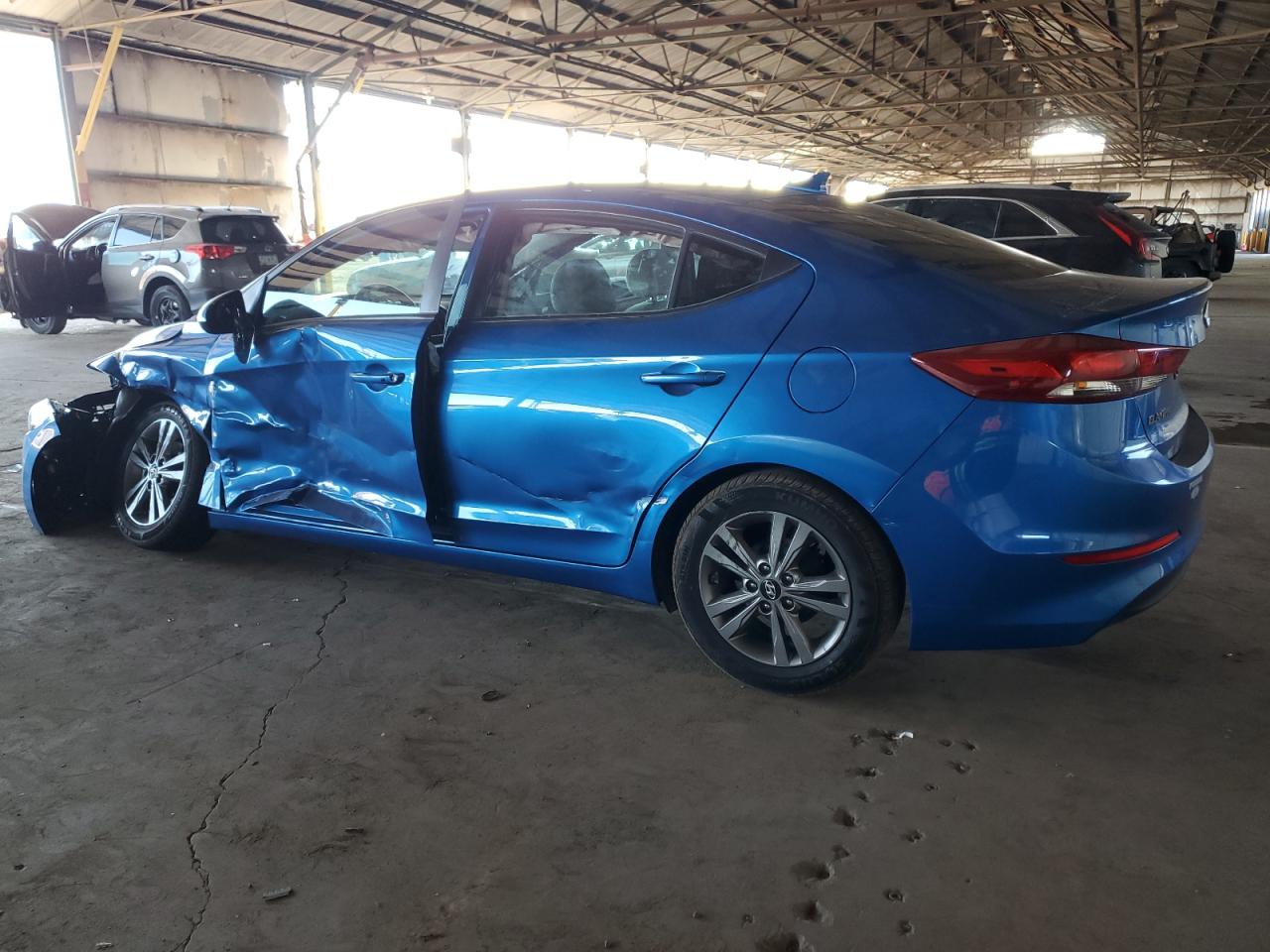 2017 Hyundai Elantra VIN 5NPD84LF6HH061787 Copart auction photo, front end / side damage thumbnail 2