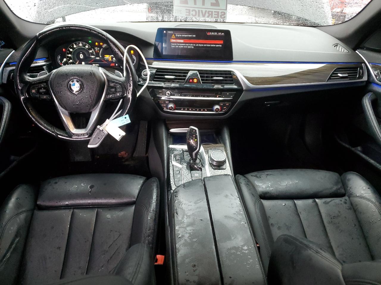 2019 BMW 5er VIN WBAJA9C57KB389365 Copart auction photo, front end damage thumbnail 8