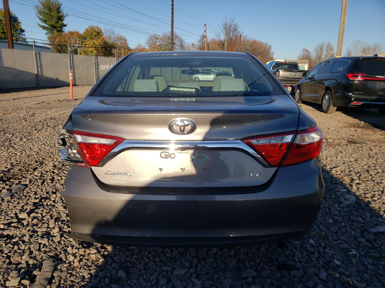 2017 Toyota Camry VIN 4T1BF1FK8HU282202 Copart auction photo, rear end / side damage thumbnail 6
