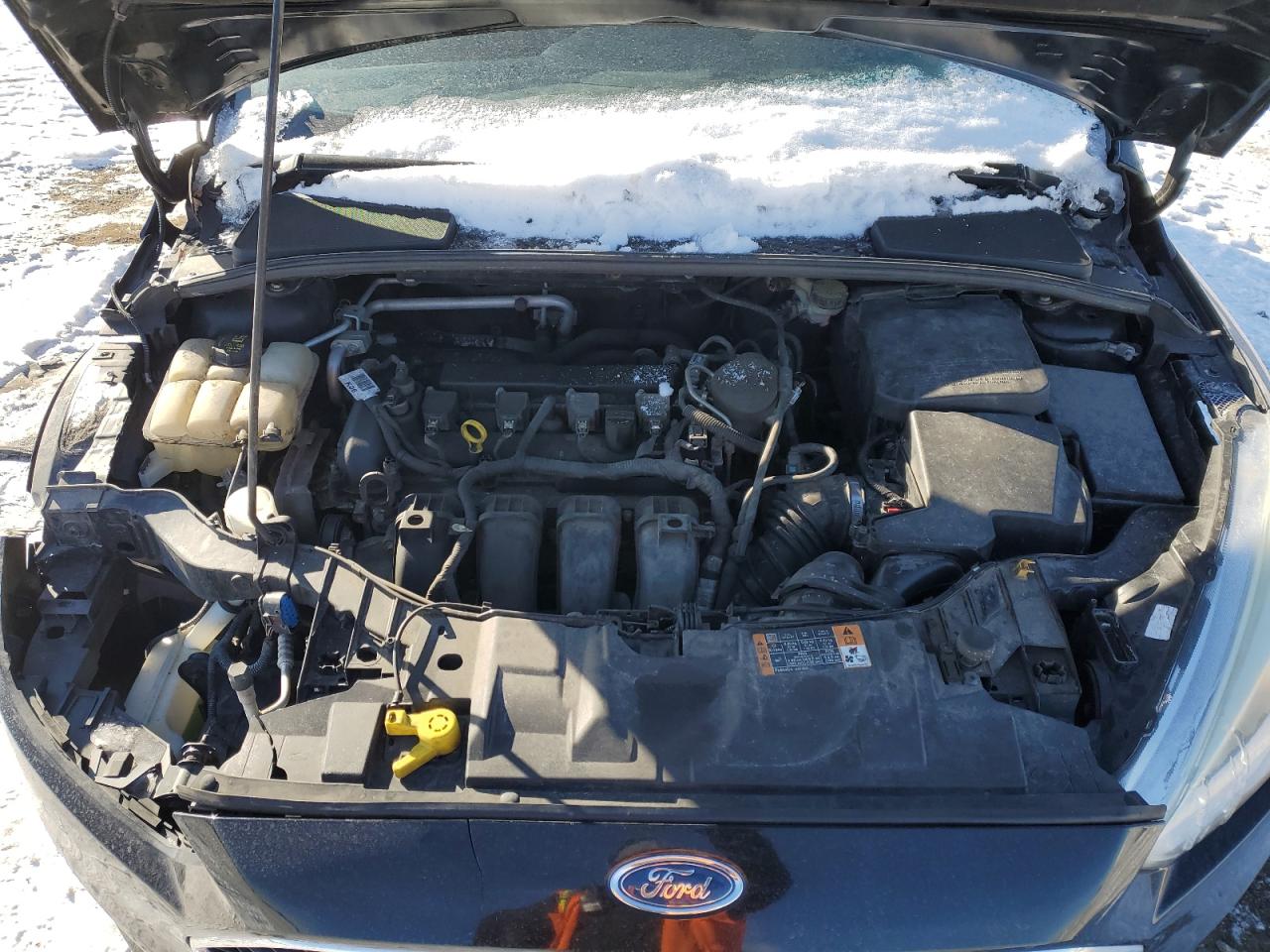 2016 Ford Focus VIN 1FADP3F28GL303193 Copart auction photo, undercarriage / all over damage thumbnail 11