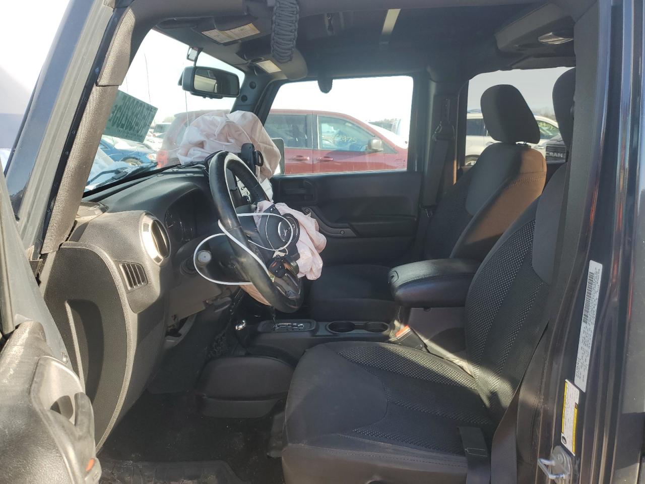 2016 Jeep Wrangler VIN 1C4BJWDGXGL190219 Copart auction photo, front end / minor dent/scratches damage thumbnail 7