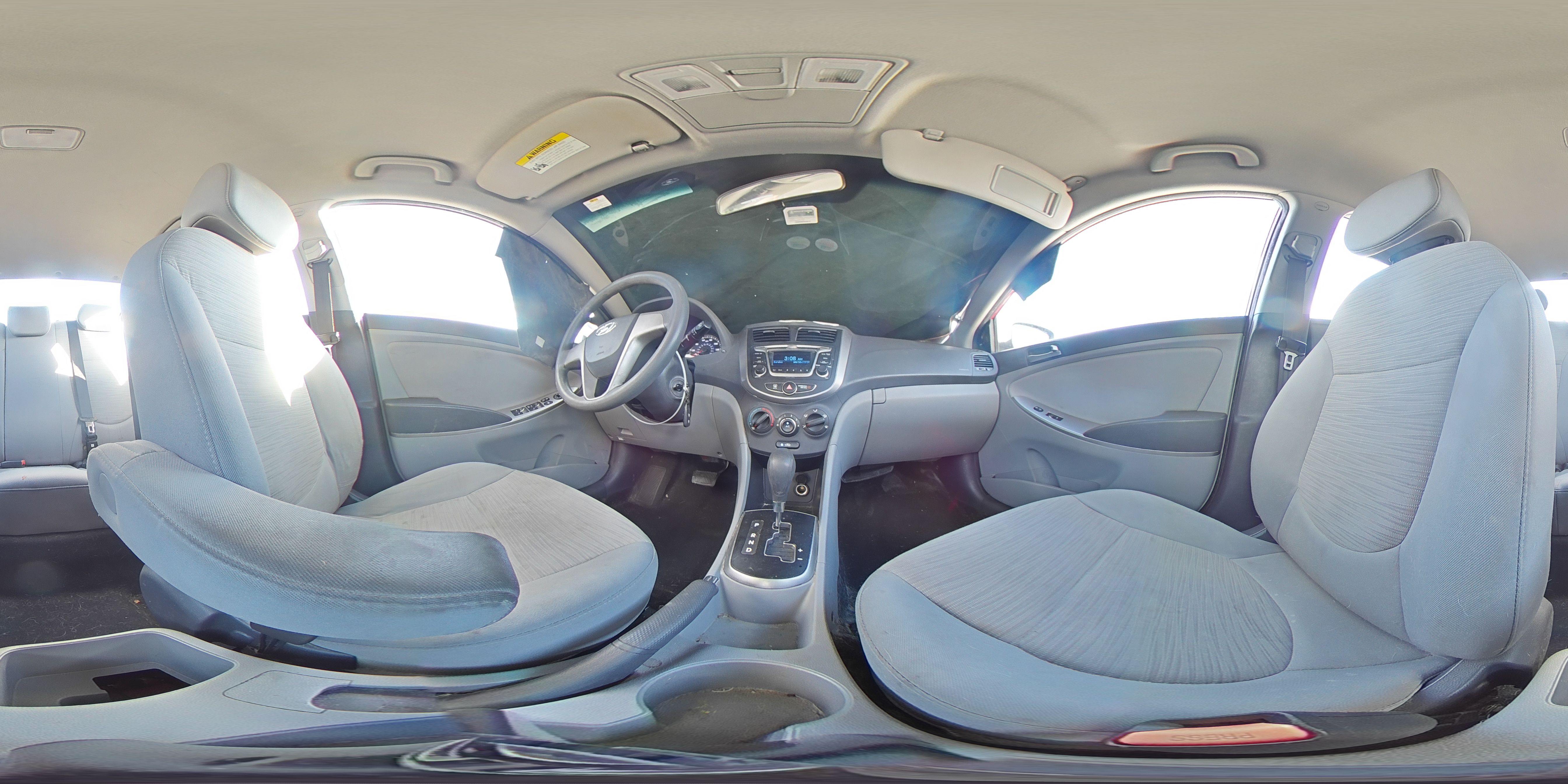 2016 Hyundai Accent VIN KMHCT4AE9GU081214 Copart auction photo, front end damage thumbnail 14