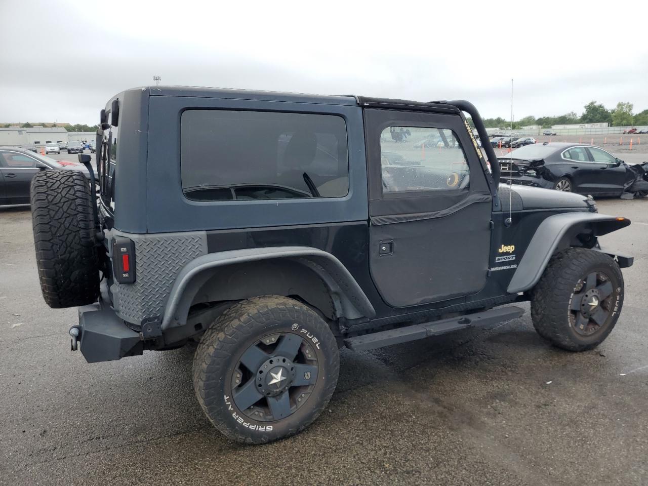 2011 Jeep Wrangler VIN 1J4AA2D18BL577922 Copart auction photo, side / front end damage thumbnail 3