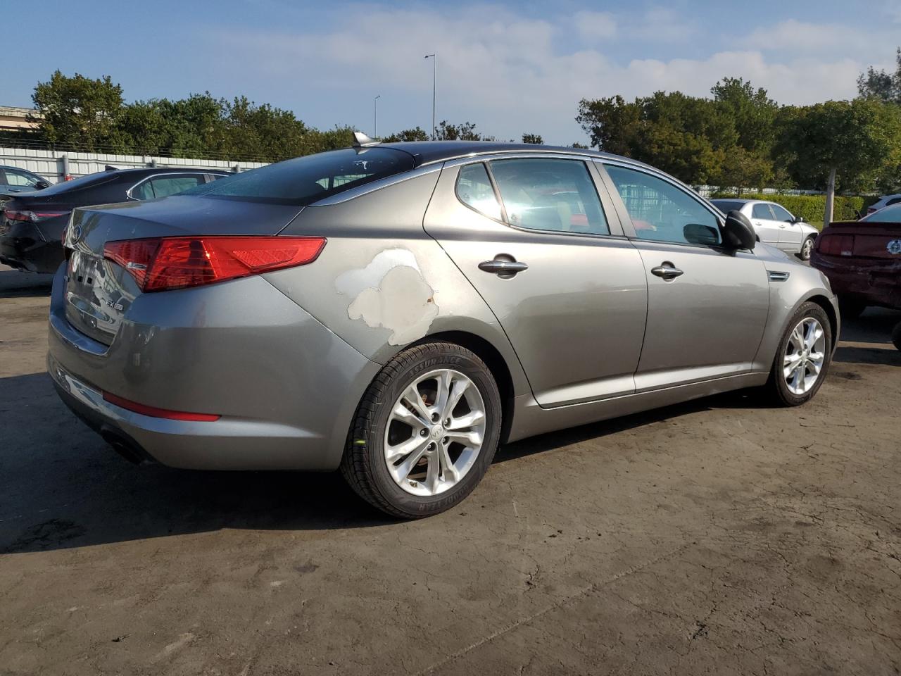 2013 KIA Optima VIN 5XXGN4A79DG175662 Copart auction photo, all over damage thumbnail 3