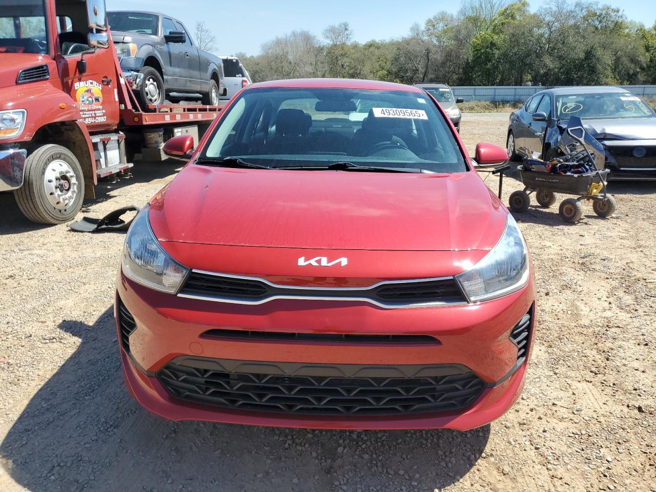2022 KIA Rio VIN 3KPA24AD9NE498849 Copart auction photo, side damage thumbnail 5