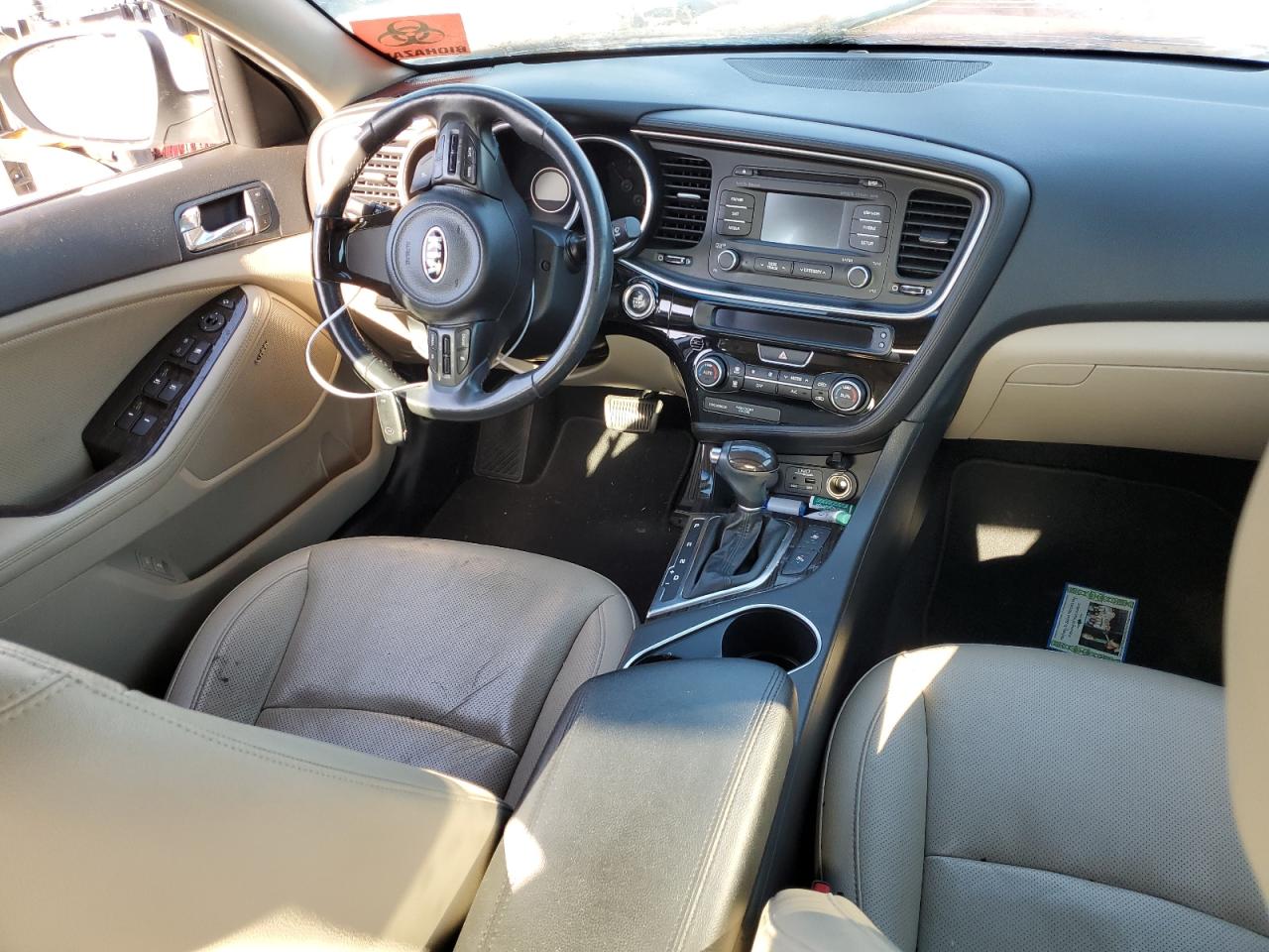 2014 KIA Optima VIN 5XXGN4A72EG279296 Copart auction photo, burn - engine / minor dent/scratches damage thumbnail 8