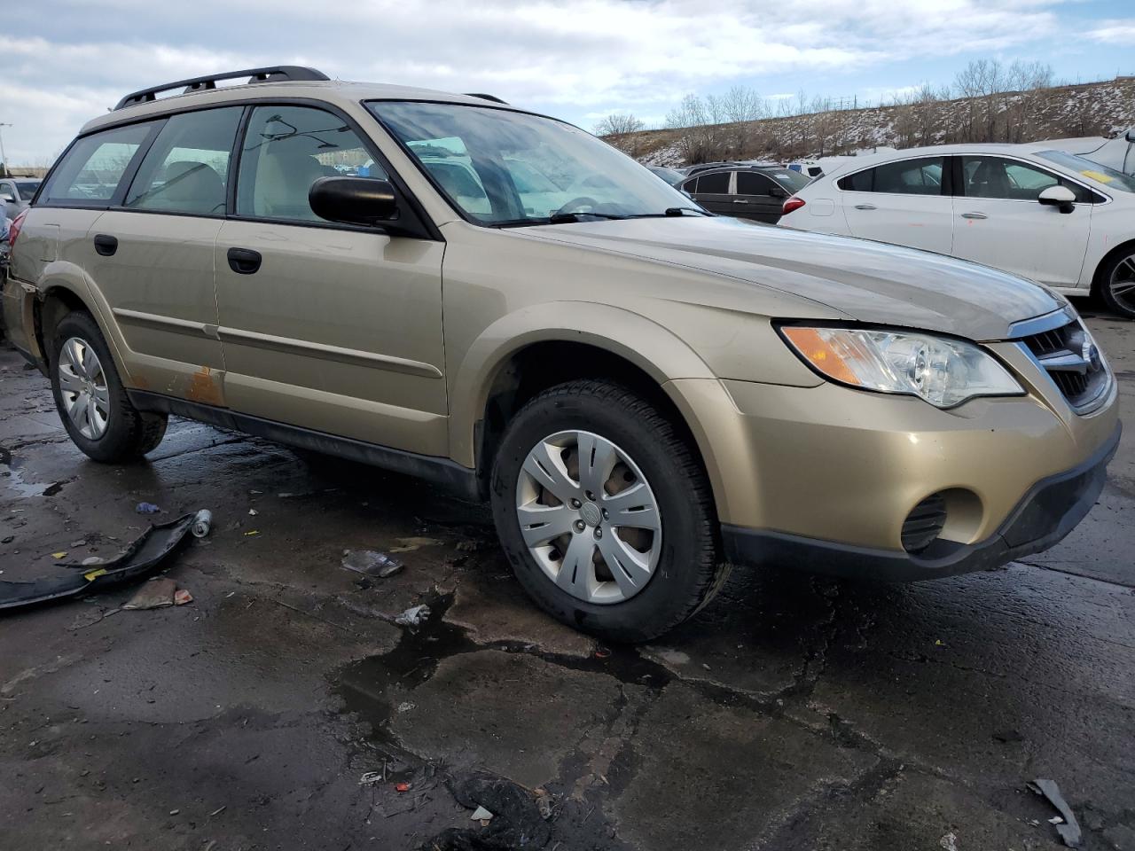 2008 Subaru Legacy VIN 4S4BP60C686313821 Copart auction photo, side / rear end damage thumbnail 4