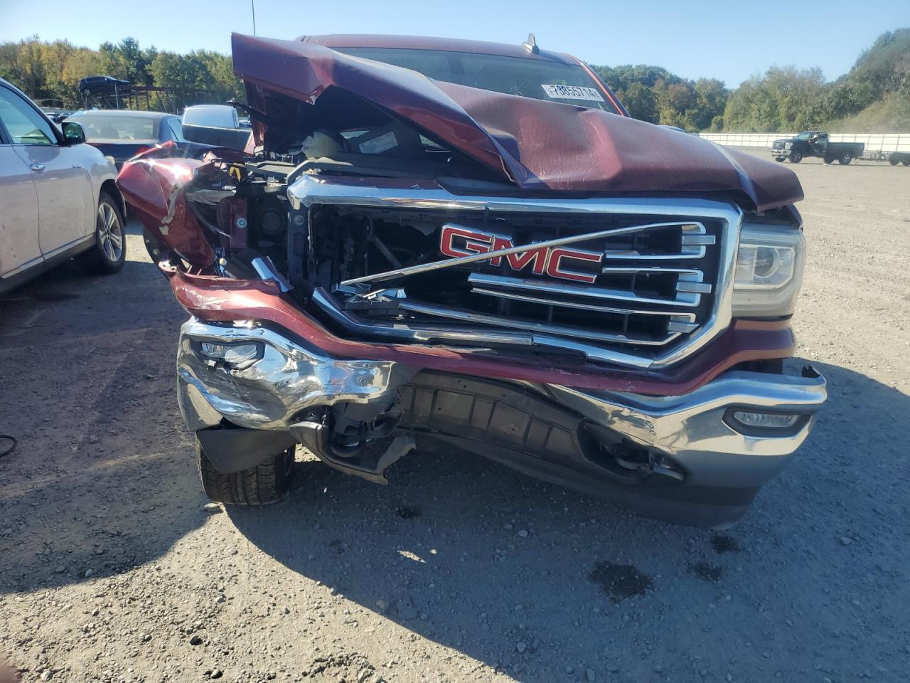 2017 GMC Sierra VIN 3GTU2NEC7HG416260 Copart auction photo, front end / rear end damage thumbnail 5