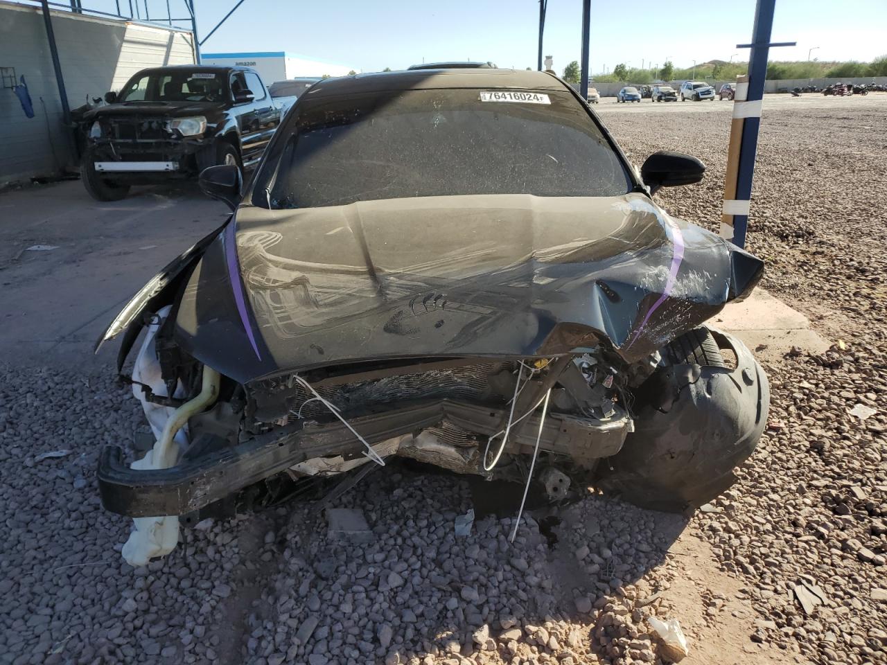 2019 Ford Fusion VIN 3FA6P0CD4KR233764 Copart auction photo, side / front end damage thumbnail 5