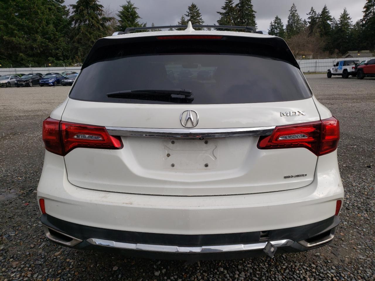 2017 Acura MDX VIN 5FRYD4H59HB001223 Copart auction photo, all over damage thumbnail 6