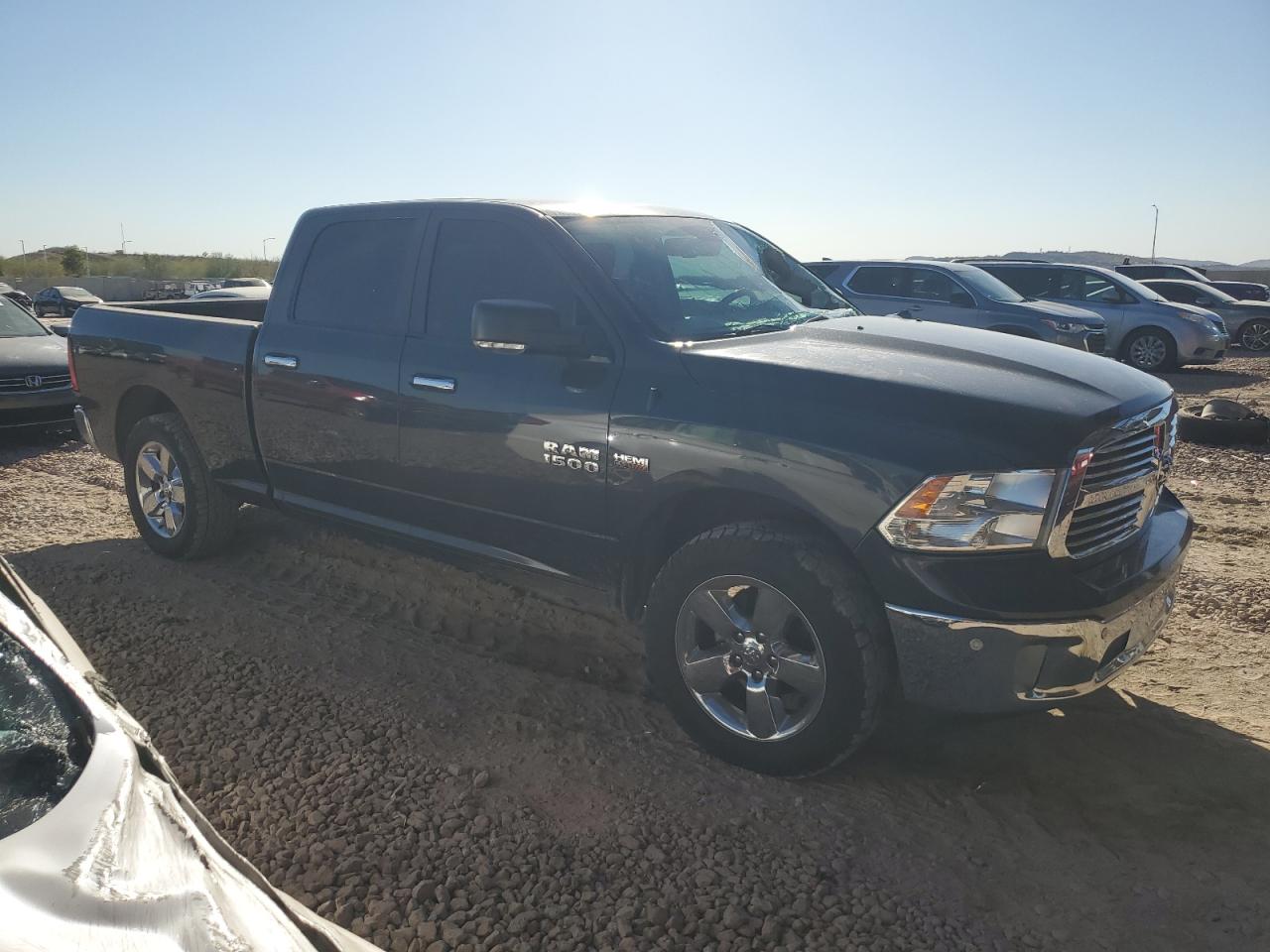2017 RAM 1500 VIN 1C6RR6TT1HS730349 Copart auction photo, vandalism damage thumbnail 4