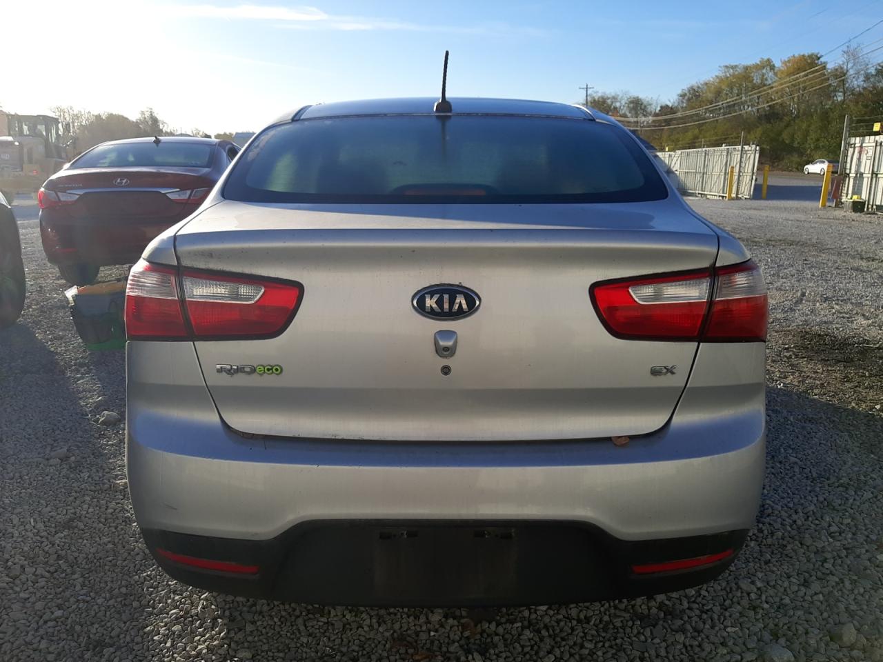 2013 KIA Rio VIN KNADN4A3XD6196029 Copart auction photo, front end damage thumbnail 6