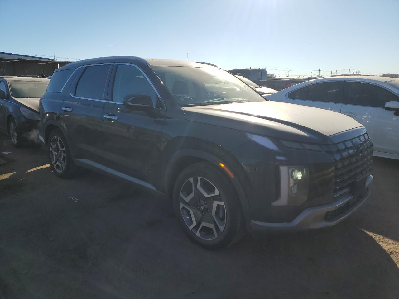 2024 Hyundai Palisade VIN KM8R5DGE1RU749814 Copart auction photo, rear end / side damage thumbnail 4