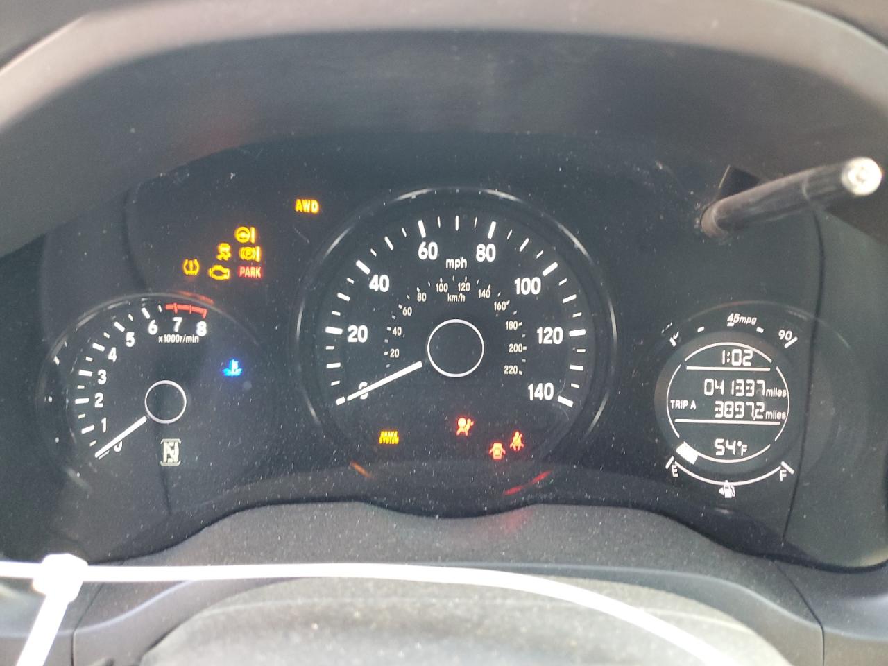 2017 Honda HR-V VIN 3CZRU6H55HM727250 Copart auction photo, front end / side damage thumbnail 9