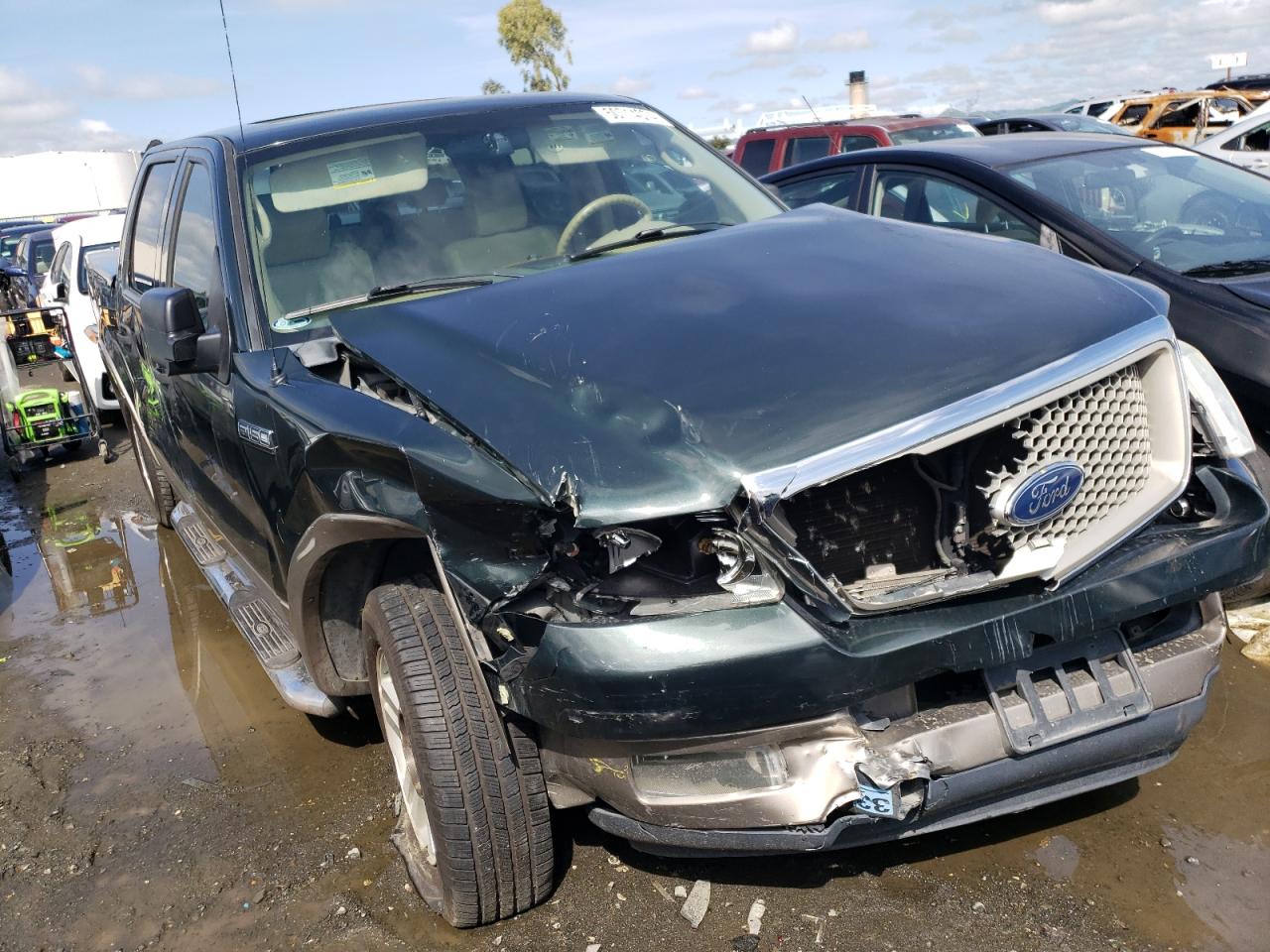 2004 Ford F-150 VIN 1FTPW12524KD59548 Copart auction photo, all over damage thumbnail 4