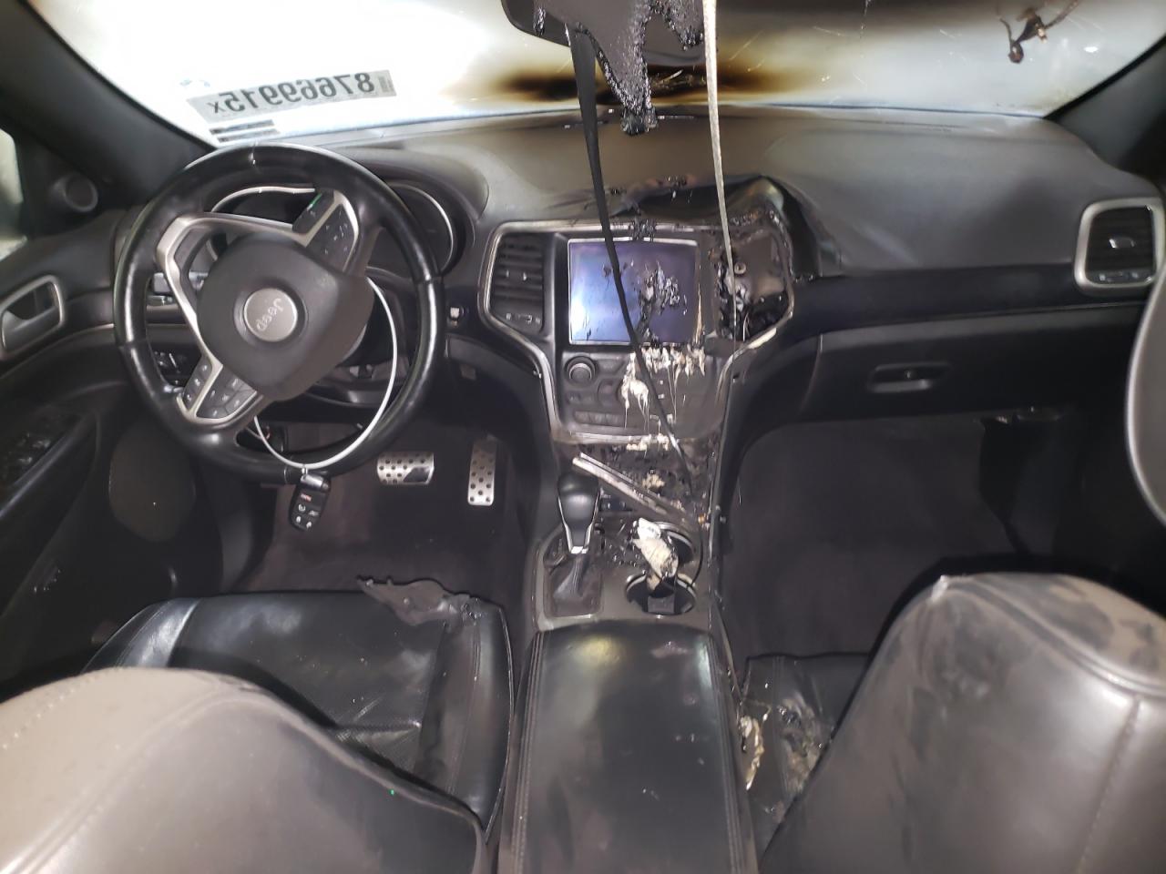 2018 Jeep Grand Cherokee VIN 1C4RJFCG2JC202239 Copart auction photo, burn - interior damage thumbnail 8