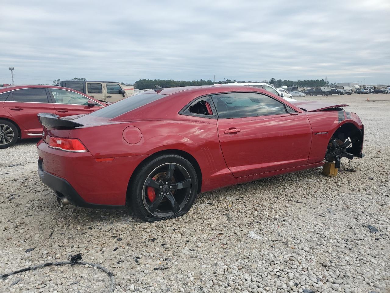 2015 Chevrolet Camaro VIN 2G1FF1E37F9208756 Copart auction photo, front end / side damage thumbnail 3