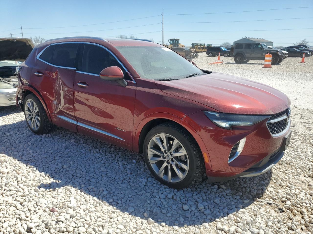 2022 Buick Envision VIN LRBFZRR45ND072725 Copart auction photo, side damage thumbnail 4
