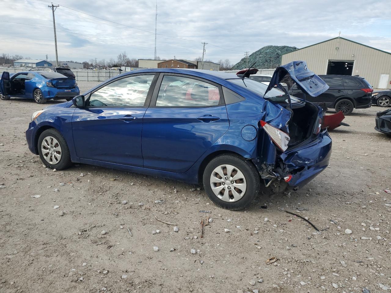 2016 Hyundai Accent VIN KMHCT4AE9GU015195 Copart auction photo, rear end damage thumbnail 2