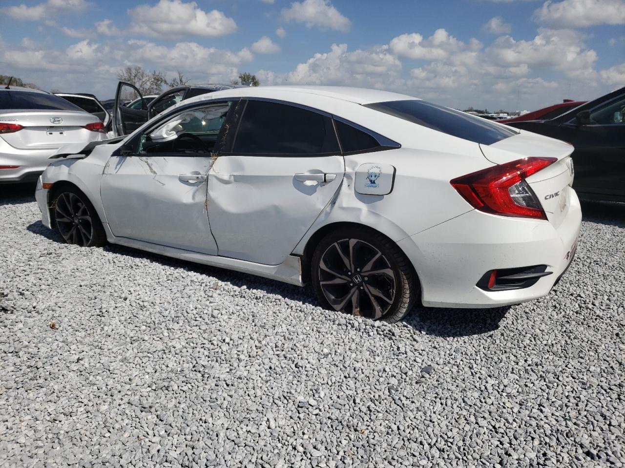 2020 Honda Civic VIN 2HGFC2F83LH551356 Copart auction photo, front end / rollover damage thumbnail 2