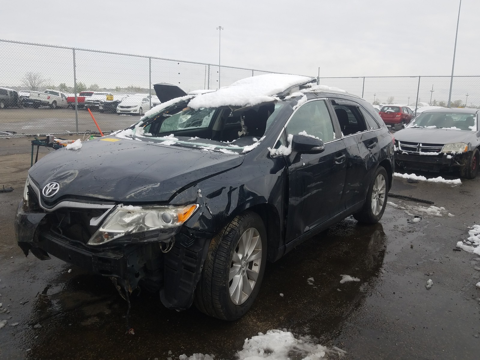 2013 Toyota Venza VIN 4T3ZA3BB8DU069721 Copart auction photo, all over / top/roof damage thumbnail 2