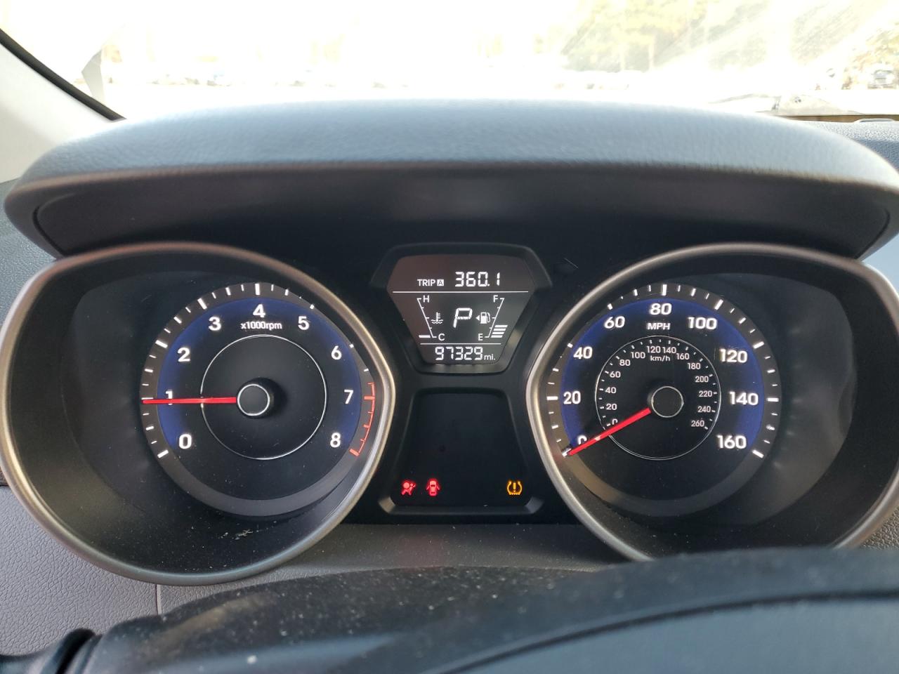 2016 Hyundai Elantra VIN 5NPDH4AE1GH715815 Copart auction photo, front end damage thumbnail 9