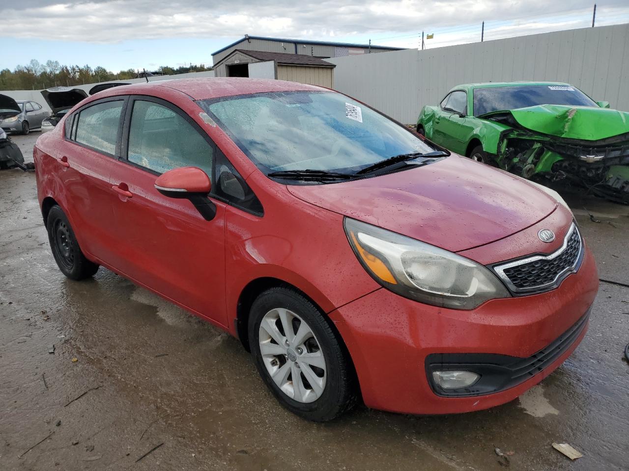 2012 KIA Rio VIN KNADN4A34C6072773 Copart auction photo, front end damage thumbnail 4