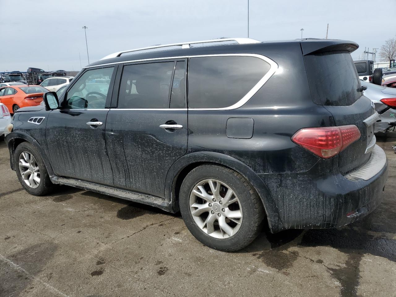 2012 Infiniti QX56 VIN JN8AZ2NC7C9317934 Copart auction photo, front end damage thumbnail 2